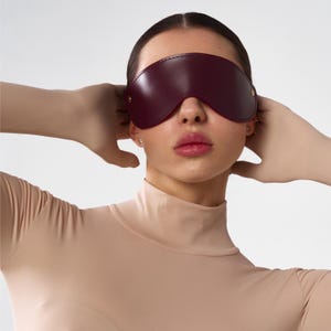 Leather eye mask, Blackout mask, Sensual blind mask, Sensory deprivation mask, Leather blindfold mask, Leather blindfold eyemask, Mature
