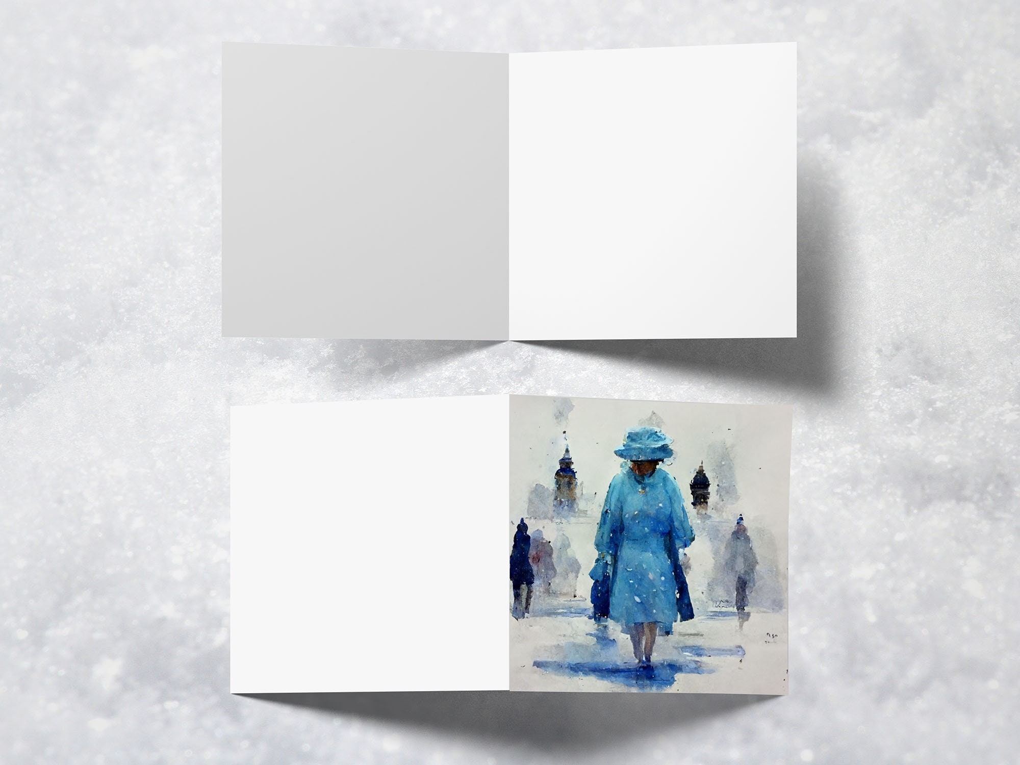 Queen Christmas Card in Memory of Queen Elizabeth Royal Etsy UK