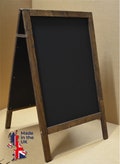 Stained Wooden A Board, Pavement Sign, Sandwich Board, Specials Board, Blackboard, Display board, Menu Board 455mm x 750mm Pub, Cafe A Frame