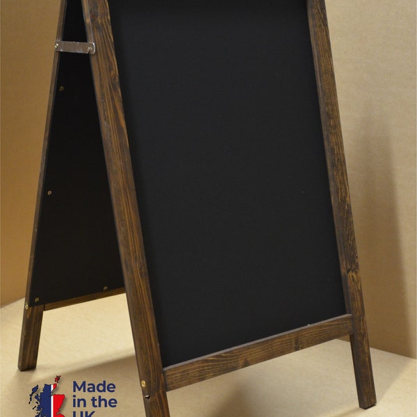 Stained Wooden A Board, Pavement Sign, Advertising Board, Sandwich Board, Chalkboard, Liquid Chalk, Menu Board 455mm x 750mm Pub Cafe