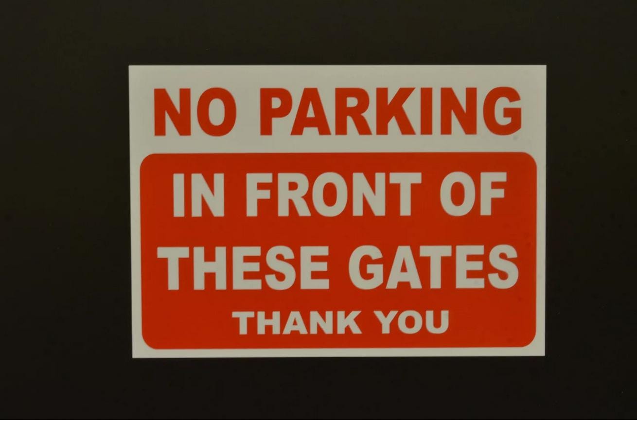 Eyoloty Dont Block Driveway Sign,Please Do Not Block The Driveway Thank You Sign