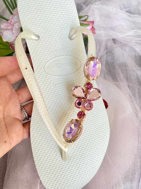 Diy bling store flip flops