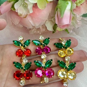 Cherry decorations for flip flops, charms for flip flops, shoe clip, diy,