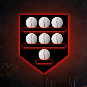 Baseball Wanddisplay, Baseball Halter Display, Baseball Rahmen, Baseball Regale, Baseball Ball Regal, Baseball LED Display, Baseball Hülle
