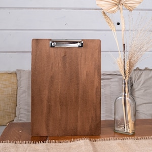 Tablero de menú de madera, Portapapeles de menú, Portapapeles de menú, Portapapeles de restaurante, Portapapeles personalizado, Portapapeles grabado, Portapapeles de madera