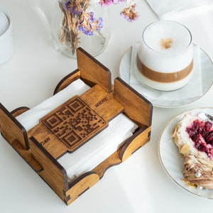 Porta tovaglioli ristorante, Porta tovaglioli in legno per tavolo, Porta tovaglioli personalizzato, Porta tovaglioli in legno, Dispenser tovaglioli, Vassoio tovaglioli da cucina