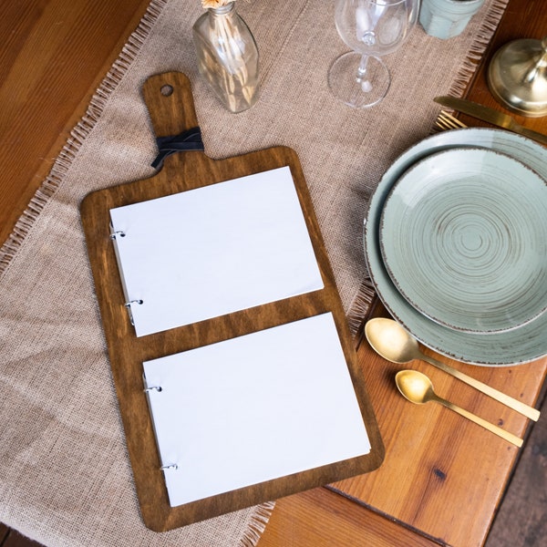 Restaurant menu holder, Restaurant menu stand, Cutting board menu holder, Personalized menu holder, Wooden menu board, Custom menu board