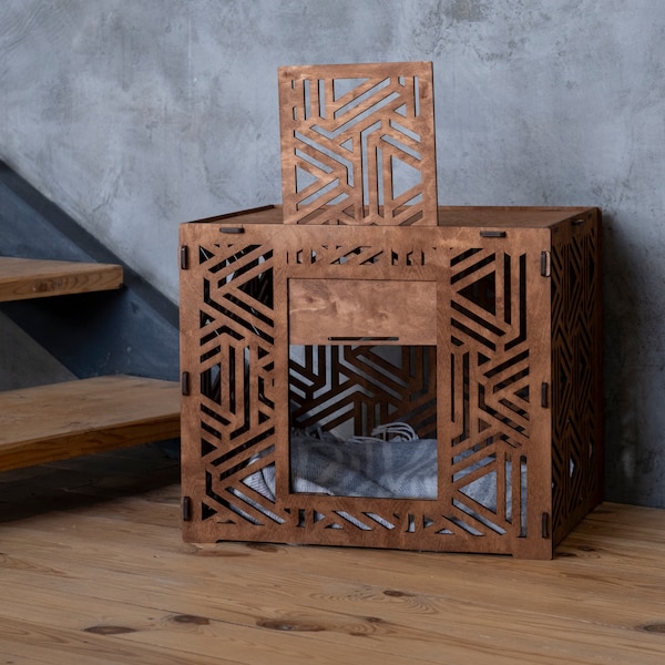 Large Dog Crate House Indoor Etsy