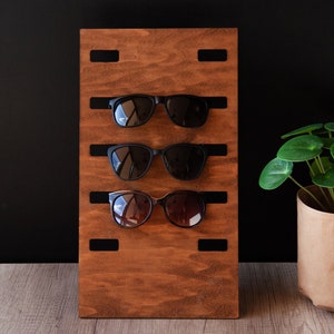 Eyeglasses holder stand, Eyeglasses stand wood, Glasses holder desk, Sunglasses organizer, Glasses holder wood, Glasses storage,Glasses rack
