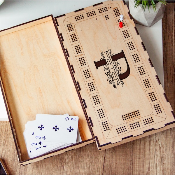 Cribbage Board Table Etsy