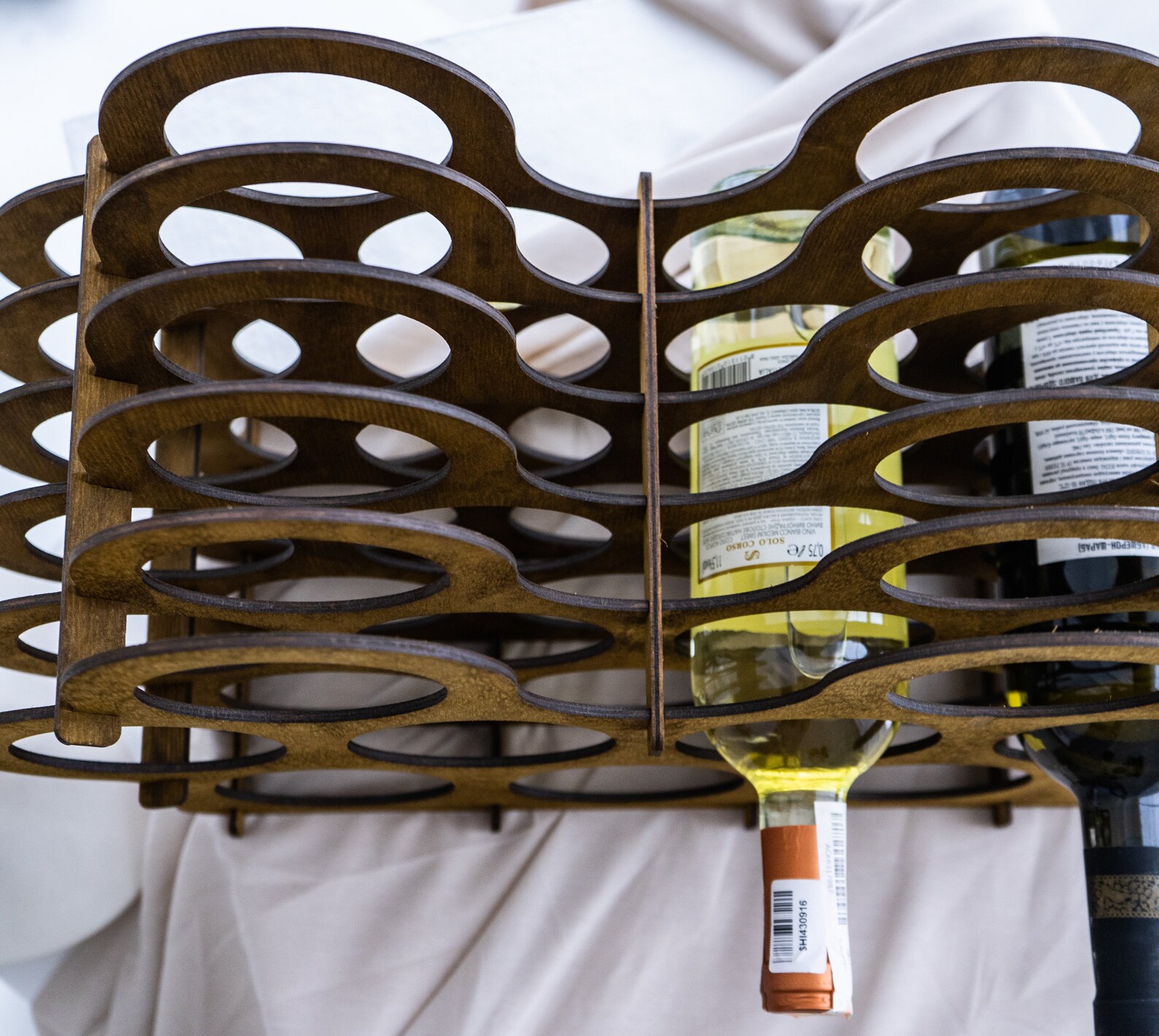 Wine Bottle Holder Wood Wine Bottle Stand Display Etsy