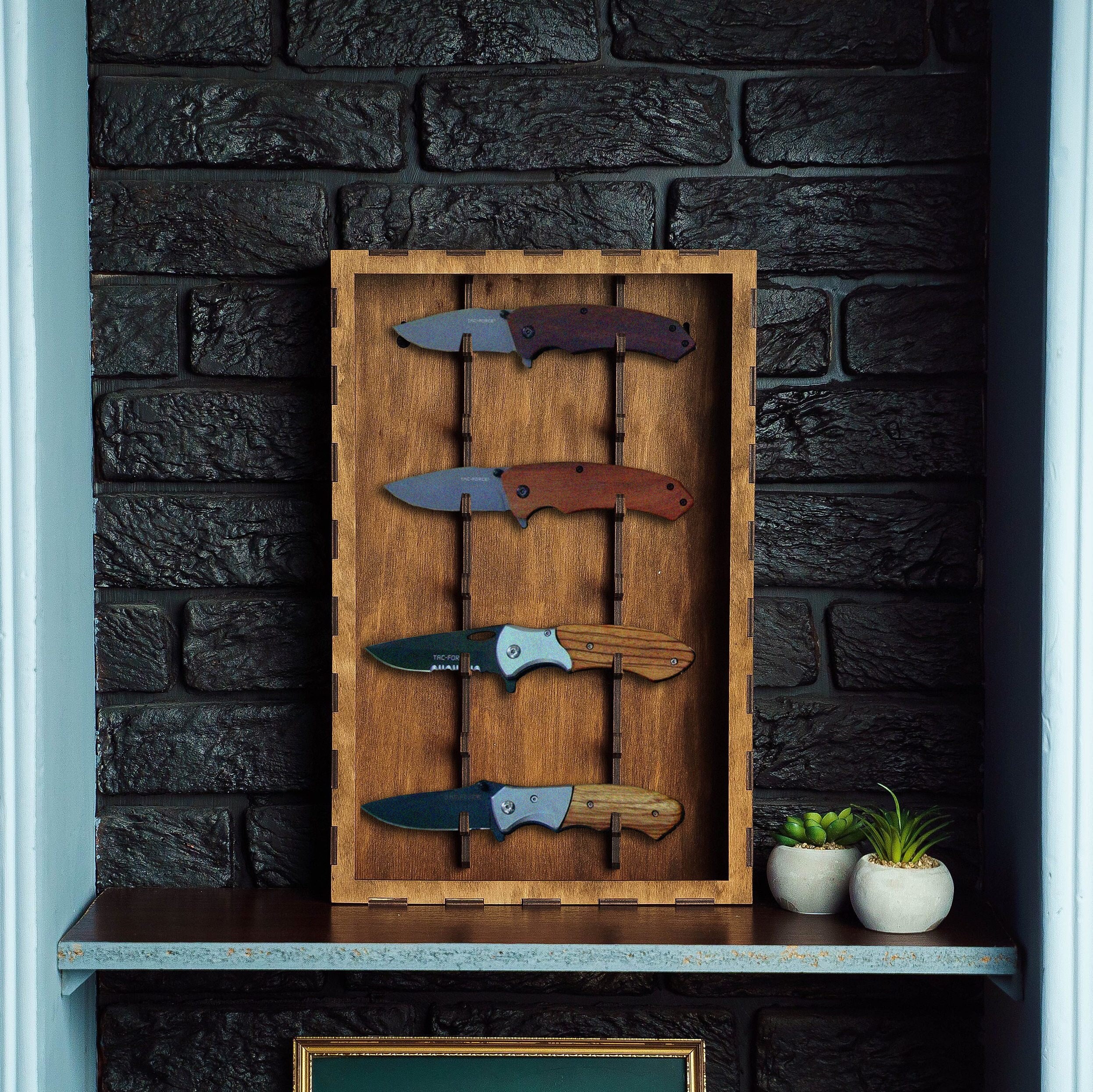 Présentoir à Couteaux - Présentoir en Acrylique pour Le Stockage - Porte- vitrine Poche pour Chasse Couteaux[S429] - Cdiscount Maison