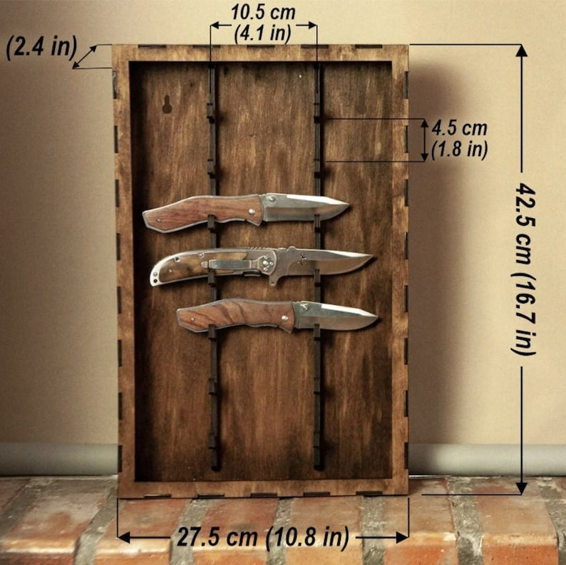 Knife Display Case Pocket Knife Display Shelf Knife Storage Etsy