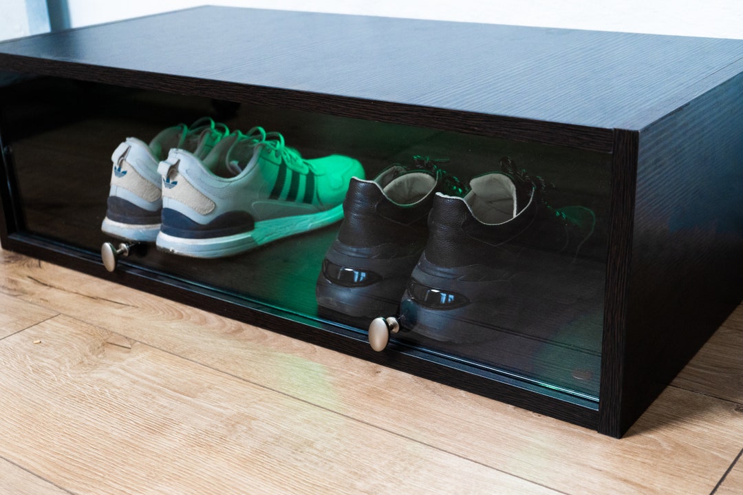 Sneaker Display Case Display Shelf With Led Shelf With Etsy
