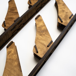 Set 6 Supporti Da Parete Per Snowboard – Ganci In Ferro A Forma Di U, Con Viti E Tasselli, Per Skateboard, Longboard E Ski