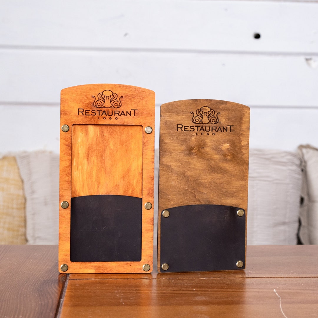 Restaurant Check Holder, Custom Check Presenter, Wooden Check Presenter
