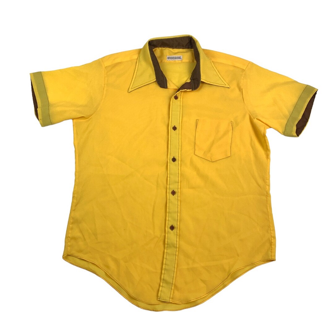 Vintage Short Sleeve Button up Shirt Size XL Etsy