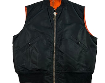 Vintage 90's Alpha Industries MA-1 Flight Jacket Design Reversible