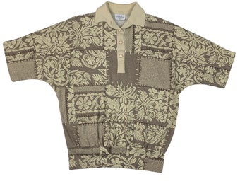 Vintage 1980s HMJ Polo Shirt Size Medium