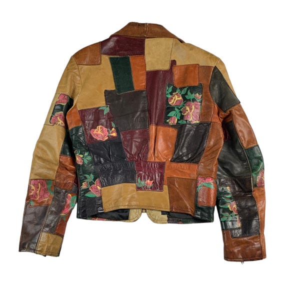 Vintage 1960s Gandalf the Wizard Leather Floral Flower Multi