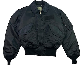 80s★CWU-45P フライトジャケット★ダウン★ブラック★BIG JOHN スタイルブロック STYLEBLOCK CWU-45Pタイプフライトジャケット