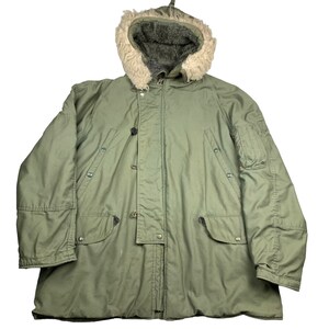 1960s U.S. Military Extreme Cold Weather N-3B Parka Jacket Size Xl 