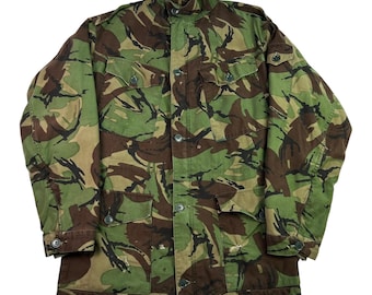 Vintage 1960s British Airborne Military DPM Camo 1968 Pattern Jump Smock Jacket Size M/L