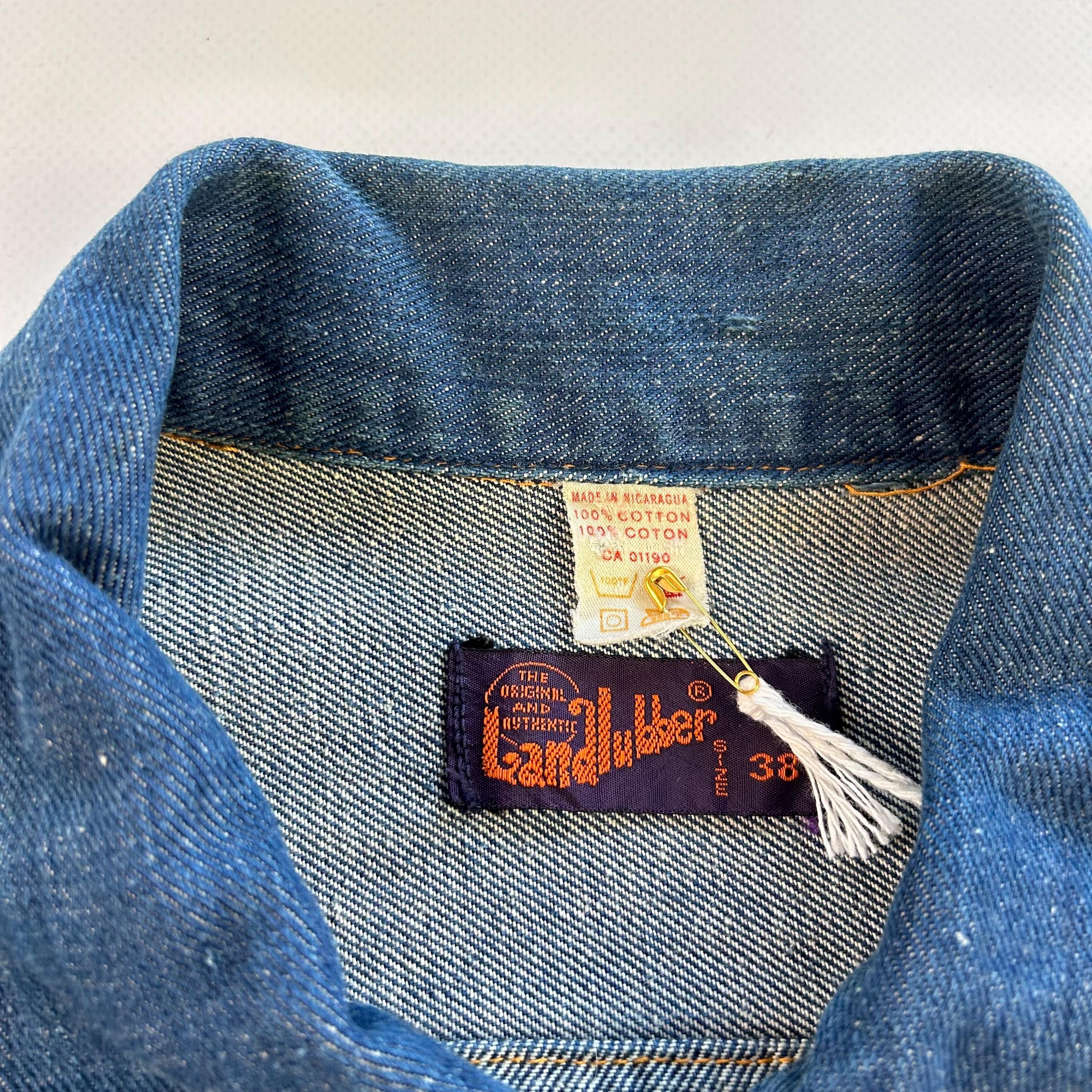 ジャケット・アウター special!!land lubber jacket big size 70s Vintage 1970s Landlubber Denim Jacket Size 38 - Etsy