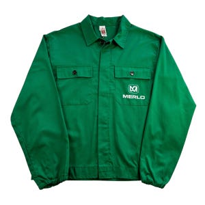 Vintage 1980s Merlo Equipment Work Jacket Size 54
