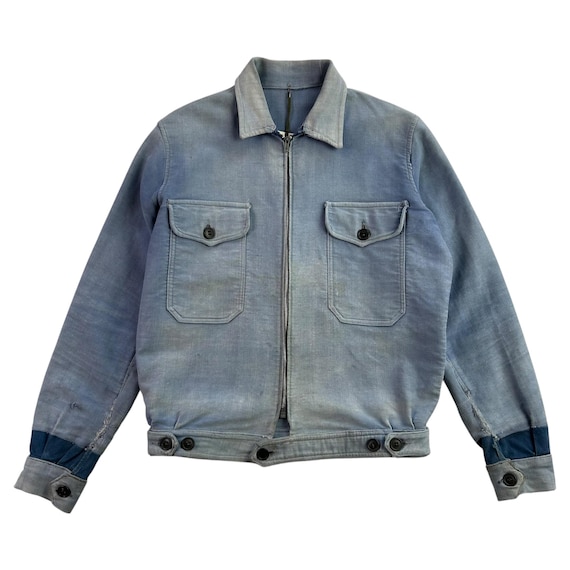 Vintage 1940s French Moleskin Cycling Jacket Size XS - Etsy Israel