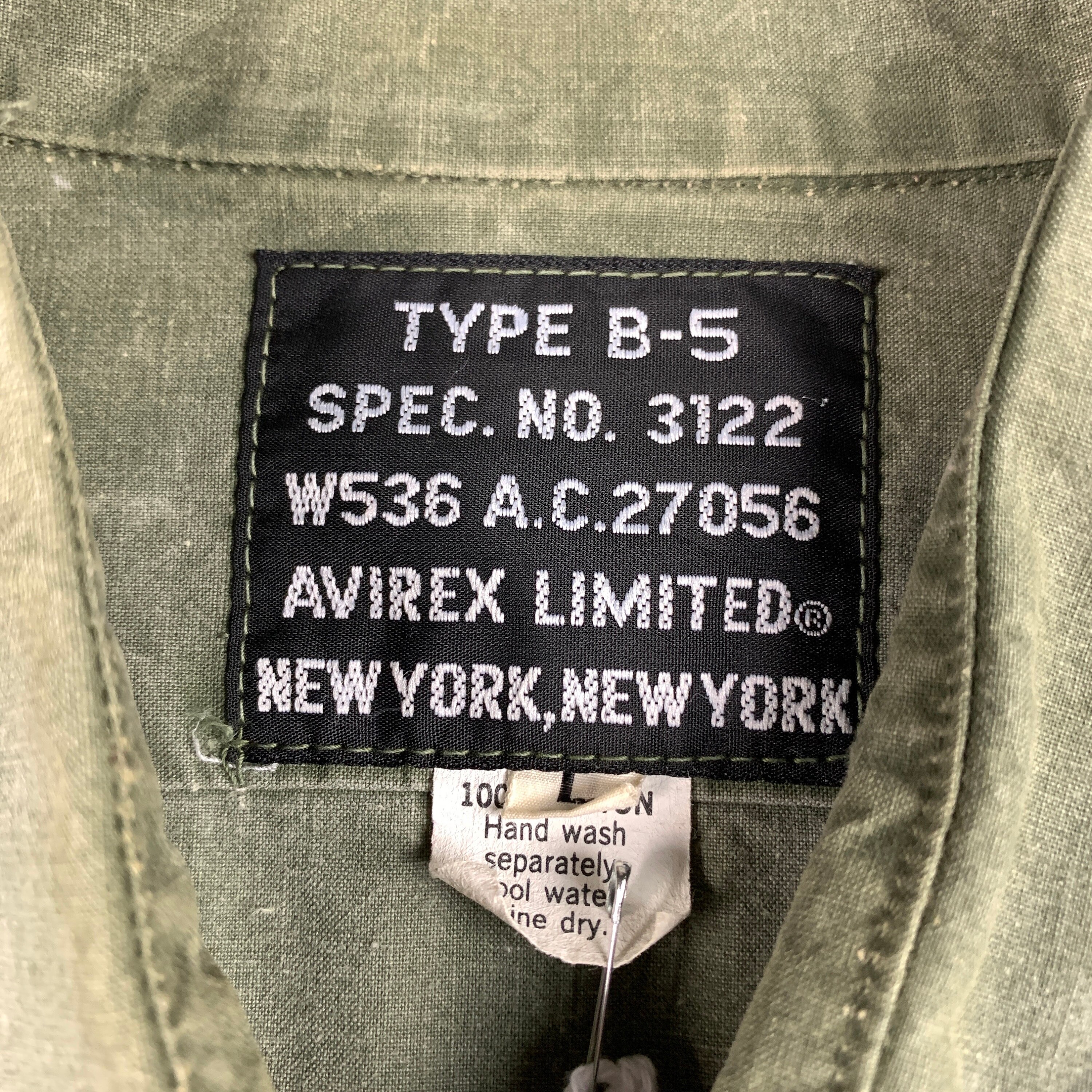 Vintage 1990s Avirex B-5 U.S. Air Force Utility Button up Shirt 