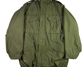 ジャケット・アウター ATTACK THE MIND7 COLD WEATHER M65 USED 1 US Military Cold Weather M65 Jacket Woodland Camo 8415-01