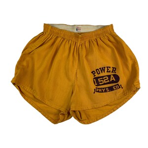 Vintage 1960s Champion Running Man Power Gym Shorts Size 26 X