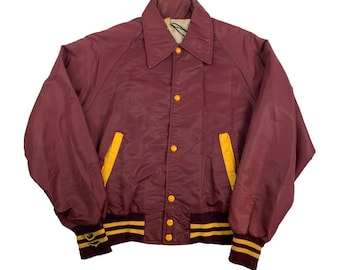 Vintage 1960s Hesston Varsity Bomber Jacket Size S/M