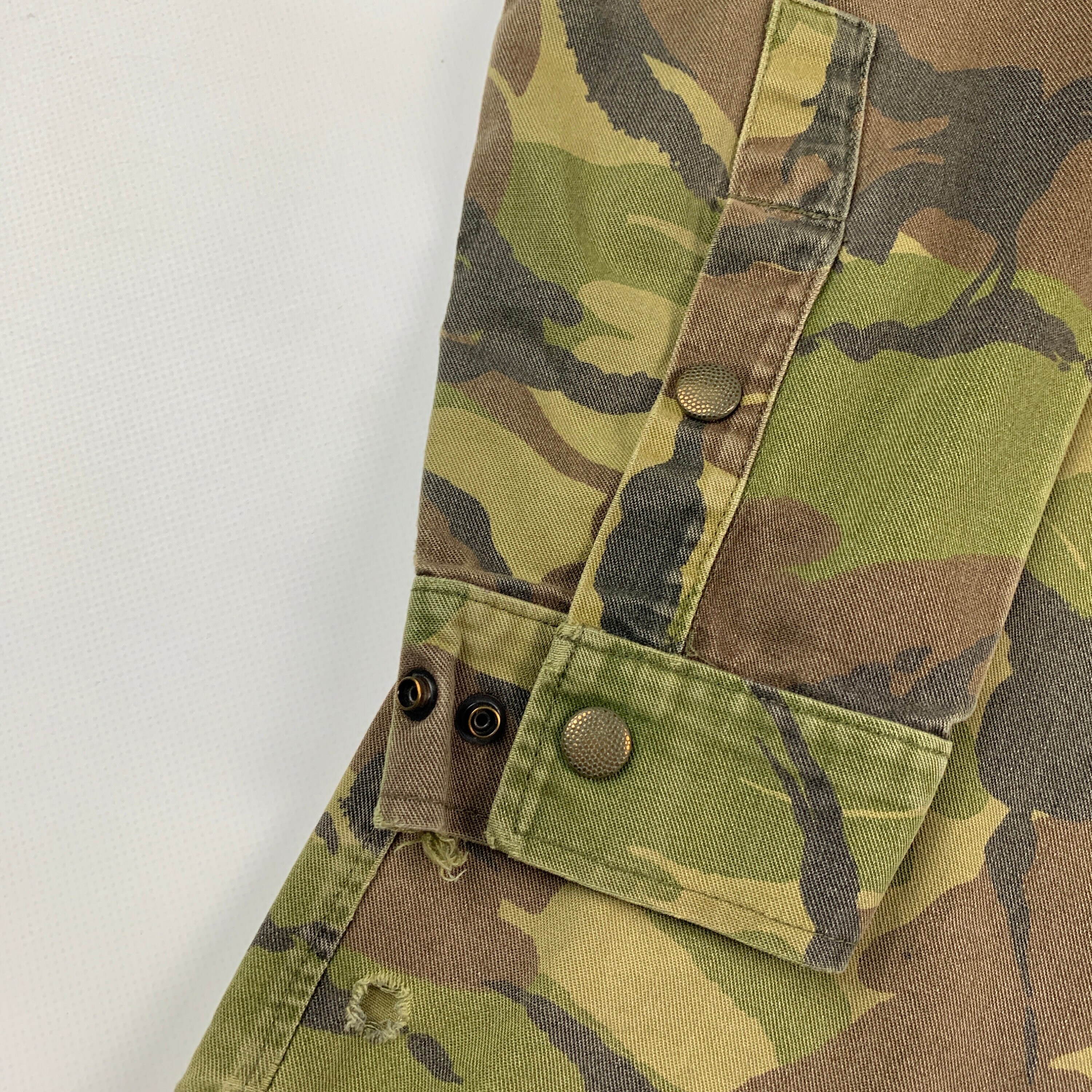 veste militaire ancienne ,customisée