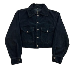 Vintage 1970s Cropped Croduroy Jacket