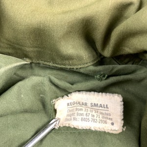 1960s US Military M-65 Field Jacket Size Small Regular image 10