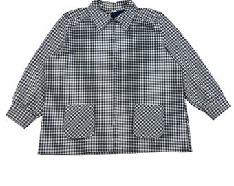 Vintage 1960s Montgomery Ward Gingham Check Jacket Size Large
