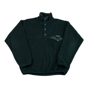 Pull vintage Patagonia en polaire à demi-fermeture éclair fabriqué aux États -Unis - Canada