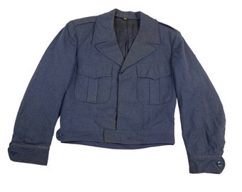 Vintage 1951 Wool Military Officers Jacket Size 40L