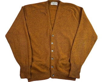 Vintage 1970s Puritan Aquaknit Wool Cardigan Sweater Size Large
