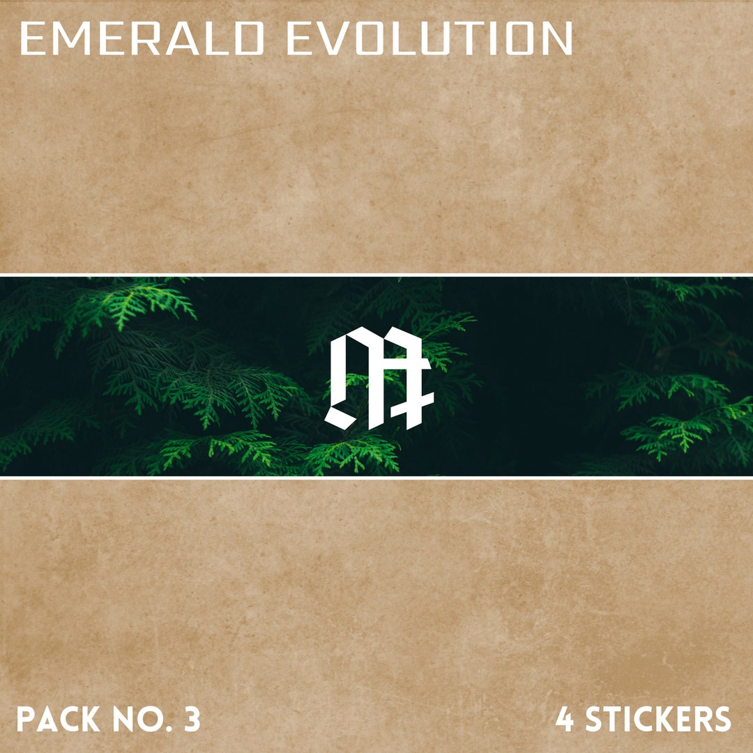 Emerald Evolution Sticker Pack #3 - Etsy