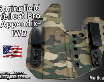 USATAC Springfield Hellcat PRO Holster Mit Beiwagen aus Multicam Kydex