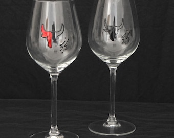 Duo Verres pour le Vin Taureau