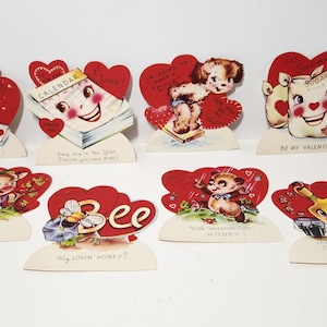Vintage Valentine Set with Envelopes