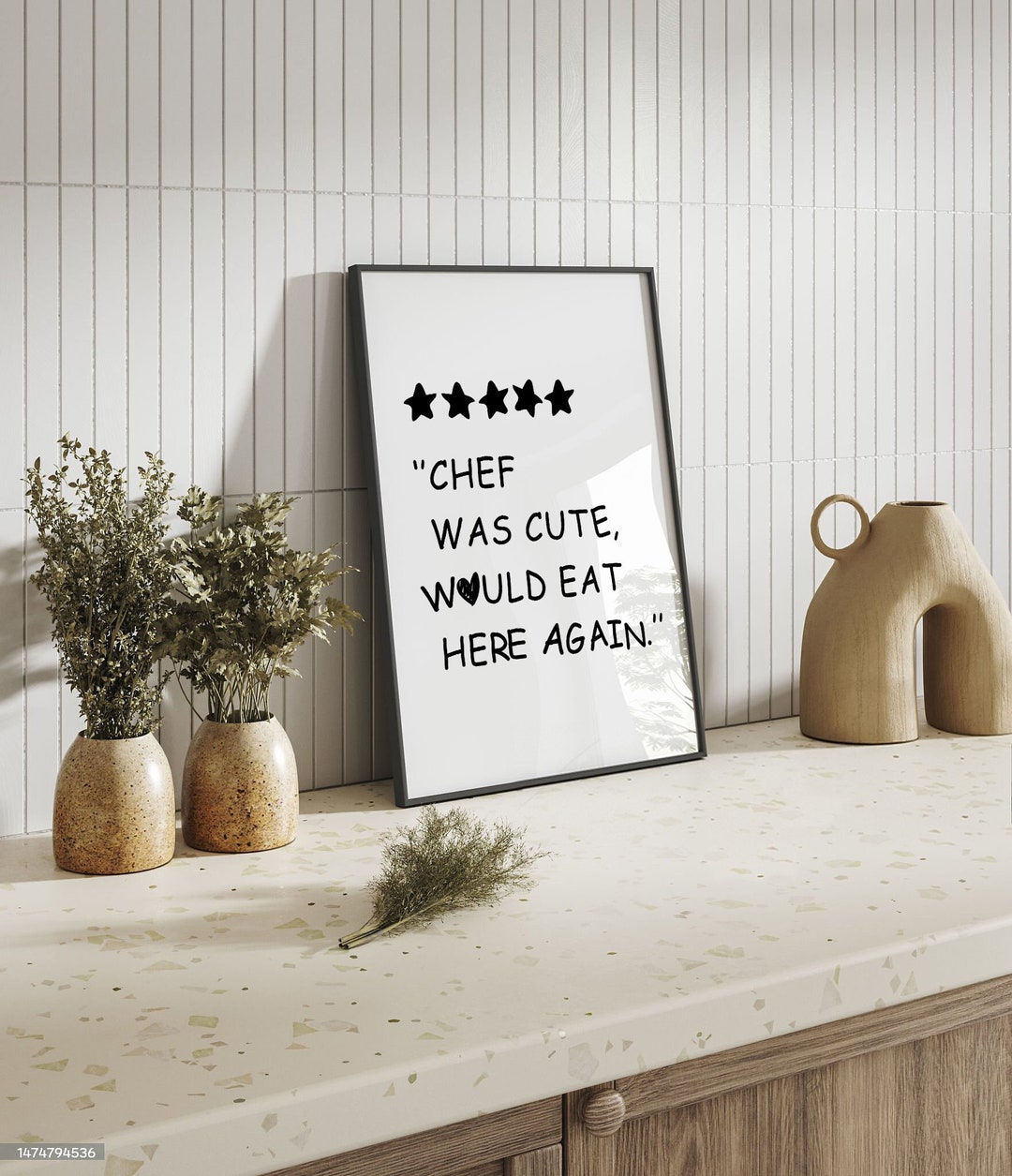 Kitchen Wall Art, Aesthetic Kitchen Decor, Cute Kitchen Art, Kitchen