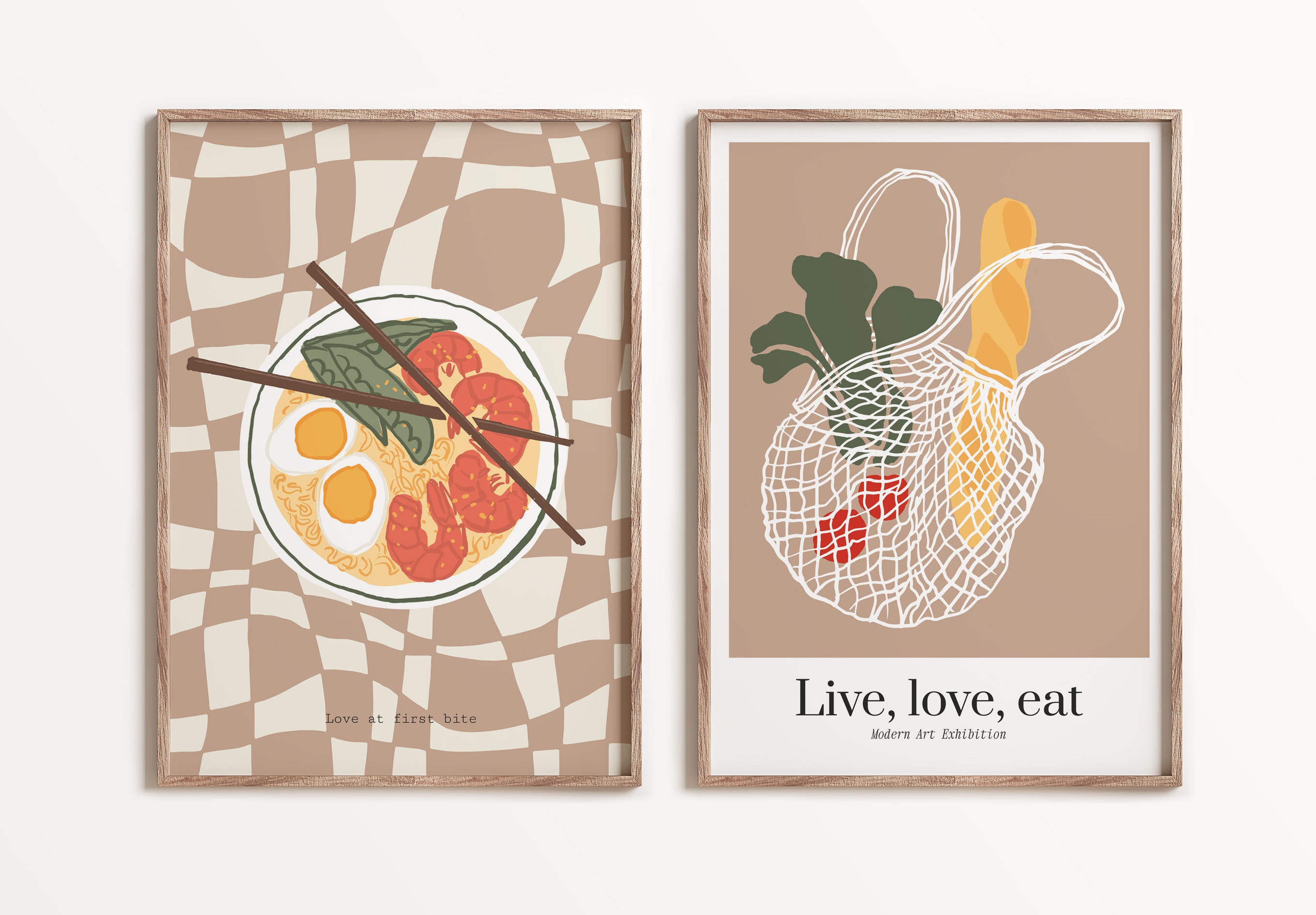Kitchen Wall Art, Kitchen Print Set of 7, Aesthetic Kitchen Decor, Dining Room Wall Decor ...