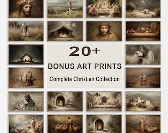 Christian Frame TV Art Bundle for Samsung The Frame | 20+ Jesus Religious Collection