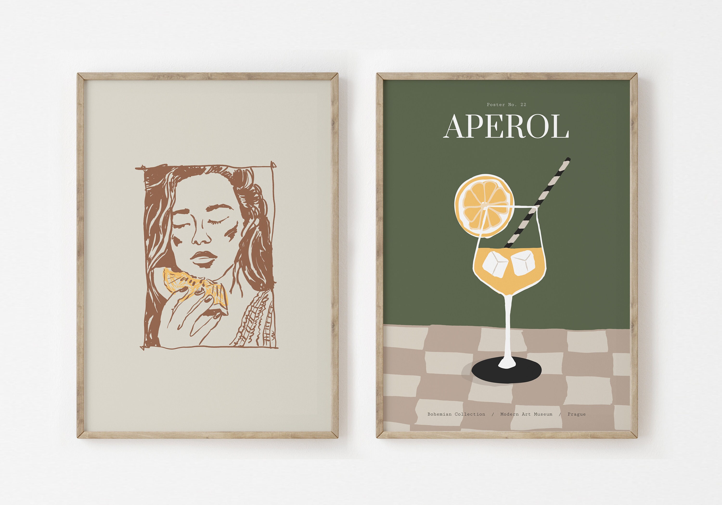 Kitchen Print Set of 8, Aesthetic Kitchen Decor, Kitchen Wall Art, Dining Room Wall Decor ...