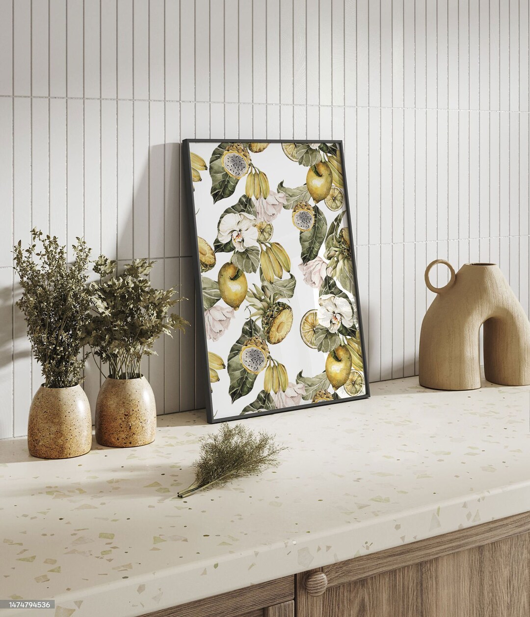 Retro Kitchen Wall Print, Lemon Kitchen Wall Poster, Bar Decor ...